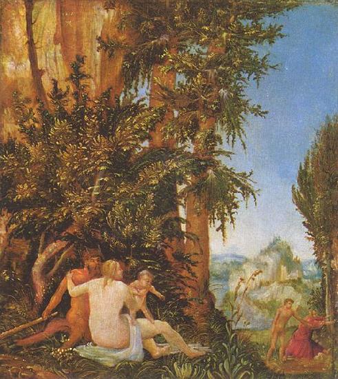 Albrecht Altdorfer Landschaft mit Satyrfamilie China oil painting art